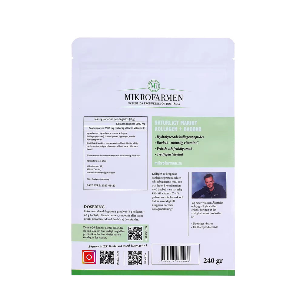 Naturligt Marint Kollagen + Baobab